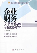 企业财务文书写作与制度范例