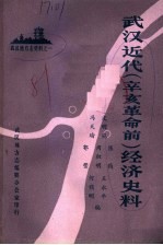 武汉近代 辛亥革命前 经济史料