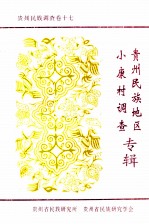 贵州民族调查卷 17 贵州民放地区小康村调查专辑