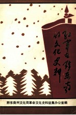 黔东南革命文化史料选编之一 红军在黔东南的文化史料