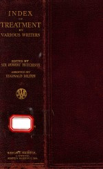 AN INDEX OF TREATMENT TWELFTH EDITION
