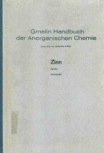 GMELIN HANDBUCH DER ANORGANISCHEN CHEMIE XINN TEIL C 4