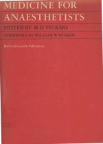 MEDICINE FOR ANAESTHETISTS