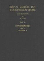 GMELIN HANDBUCH DER ANORGANISCHEN CHEMIE BAND 43 BORVERBINDUNGEN TEIL 12