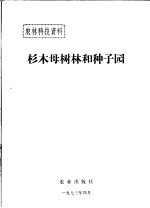 杉木母树林和种子园