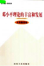 邓小平理论的丰富和发展 文化建设论