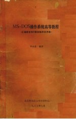 msdos操作系统高等教程