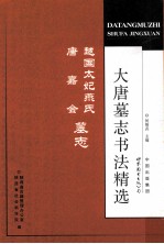 大唐墓志书法精选 越国太妃燕氏 唐嘉会墓志