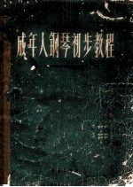 成年人钢琴初步教程 正谱本