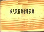 成人教育政治课表解