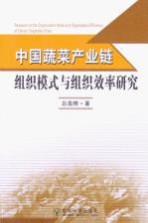 中国蔬菜产业链组织模式与组织效率研究