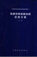 《铁路货物装载加固规则》附件 1 铁路货物装载加固定型方案 中