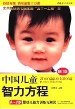 中国儿童智力方程 0-3岁婴幼儿能力训练与测试