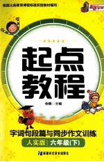 起点教程 字词句段篇与同步作文训练 六年级 下 人实版
