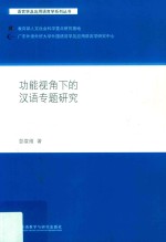 功能视角下的汉语专题研究