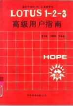 LOTUS 1-2-3 高级用户指南