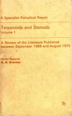 A SPECIALIST PERIODICAL REPORT TERPENOIDS AND STEROIDS VOLUME 1
