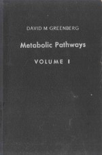 METABOLIC PATHWAYS VOLUME I