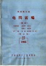 戏曲剧目选 电闪雷鸣 豫剧
