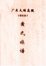 广东大埔高陂古埜长岃下 黄氏族谱