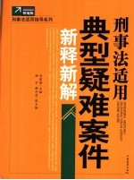 刑事法适用典型疑难案件新释新解