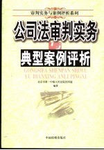 公司法审判实务与典型案例评析