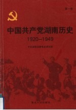 中国共产党湖南历史 1920-1949 第1卷