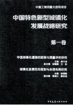 中国特色新型城镇化发展战略研究 第1卷 中国城镇化道路的回顾与质量评析研究 城镇化发展空间规划与合理布局研究