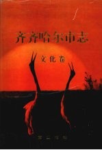 齐齐哈尔市志 4 文化卷