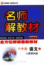 名师解教材 语文 六年级 下 人教课标版