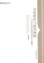 文化研究与叙事阐释 当代小说史观察的若干视角