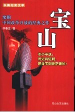 宝山 宝钢中国改革开放的经典之作 长篇纪实文学