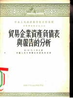贸易企业资产负债表与报告的分析