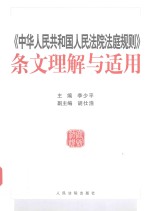中华人民共和国人民法院法庭规则 条文理解与适用