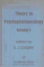 THEORY IN PSYCHOPHARMACOLOGY VOLUME 1