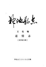 神池县志 文化编 道情志 征求意见稿
