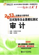 2013年注册会计师考试应试指导及全真模拟测试 审计