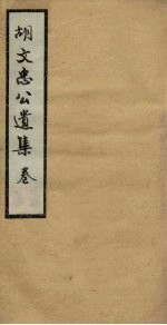 胡文忠公遗集 卷29-31