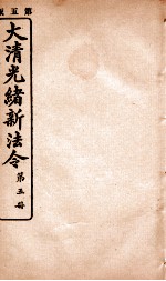 大清光绪新法令 第5册
