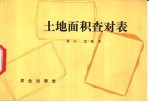 土地面积查对表