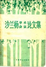 沙兰杨学术会议论文集