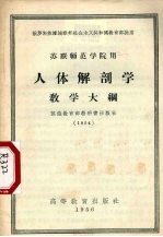 人体解剖学教学大纲