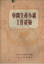 车间生产小组工作经验