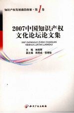 2007中国知识产权文化论坛论文集