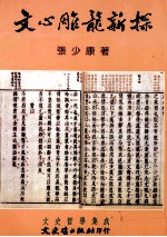 文史哲学集成 文心雕龙新探