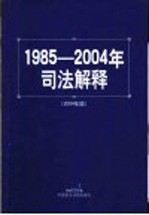 1985-2004年司法解释 2004