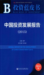 中国投资发展报告 2015 2015版