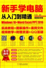 新手学电脑从入门到精通 Windows10+Word Excel PPT2016