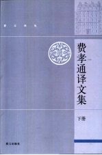 费孝通译文集 下