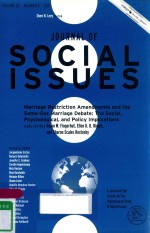 JOURNAL OF SOCIAL ISSUES VOL.67 NUMBER.2 2011